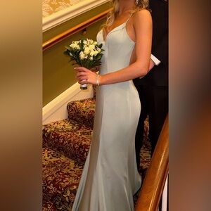 Faviana Sage Green Prom Dress